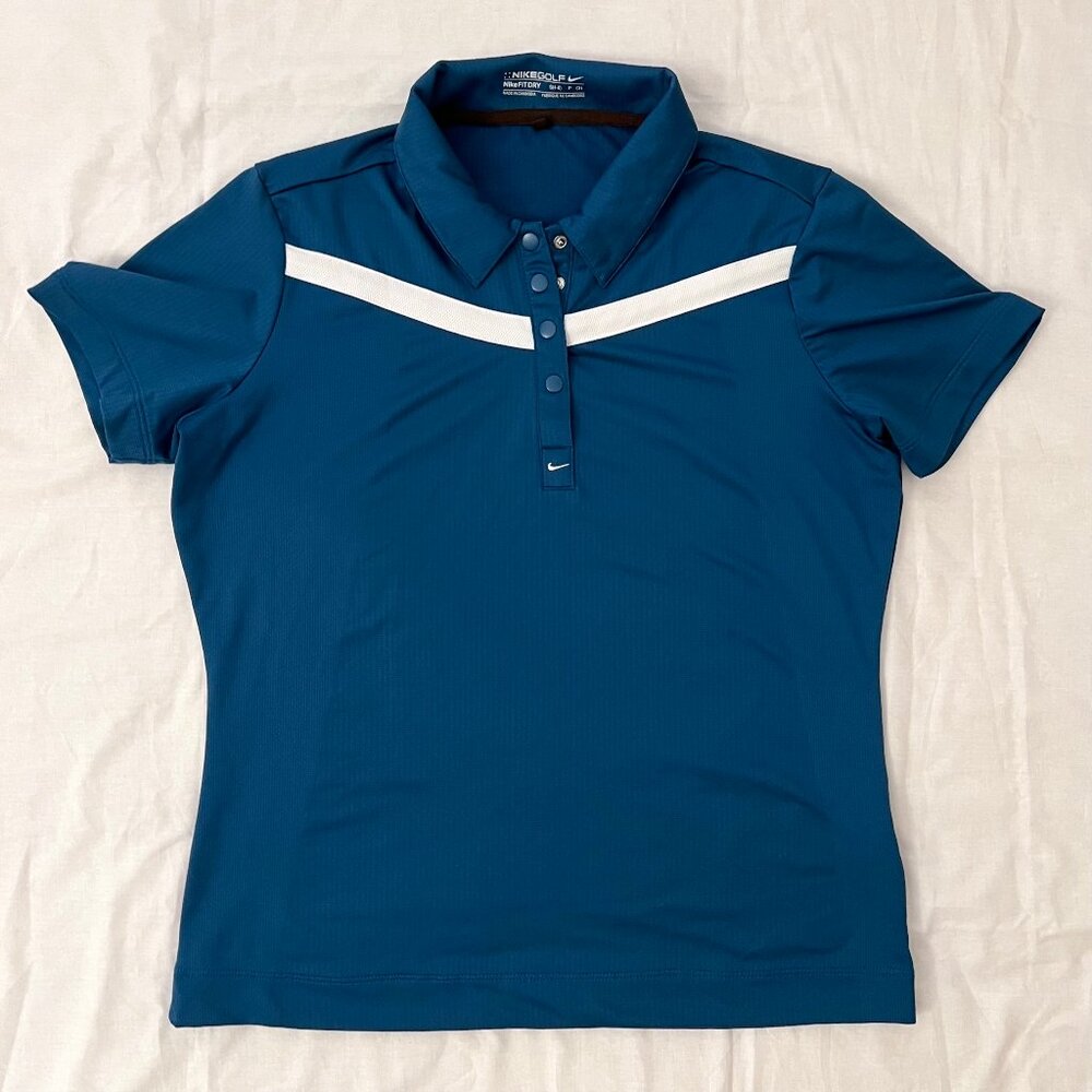 Nike Golf Women’s Polo Shirt, Deep Blue, Size Small